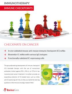 Flyer InvivoGen on Immune Checkpoints