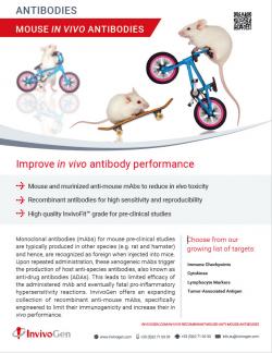 InvivoGen's product flyer on Mouse in vivo antibodies