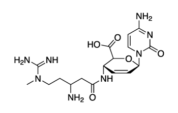 Chemical structure of Blasticidin
