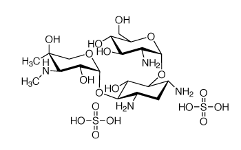 Chemical structure of G418 (Geneticin)