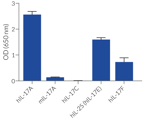 Cytokine response profile of HEK-Blue™ IL-17 cells