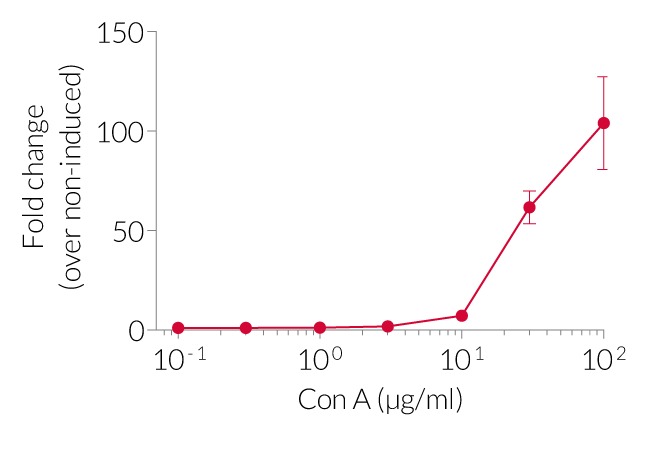 Concanavalin A dose-dependent NFAT activation