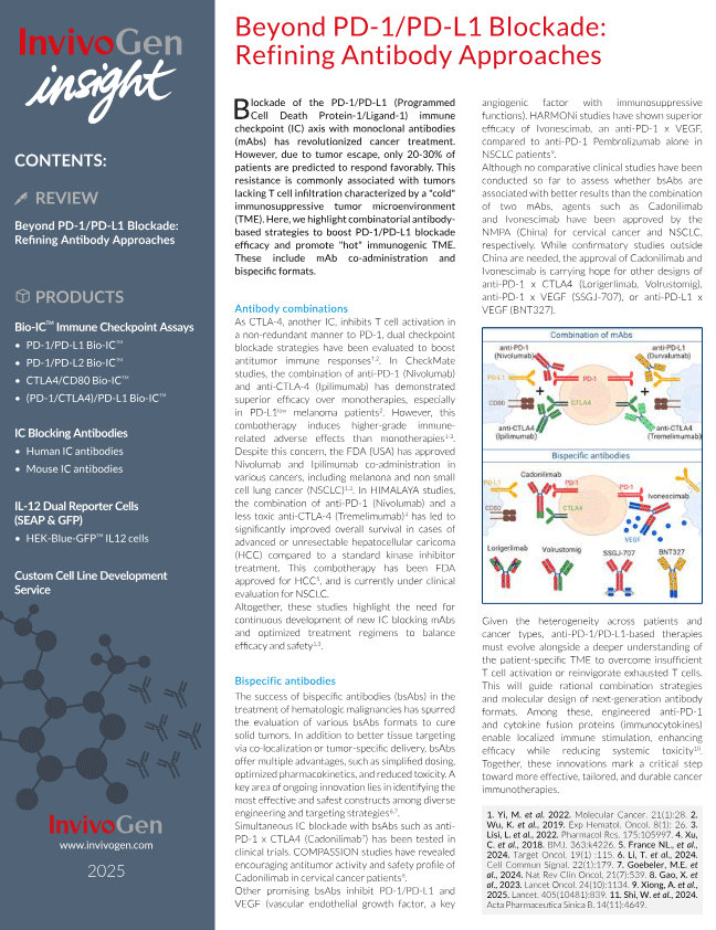 Insight newsletter - Beyond PD-1/PD-L1 Blockade