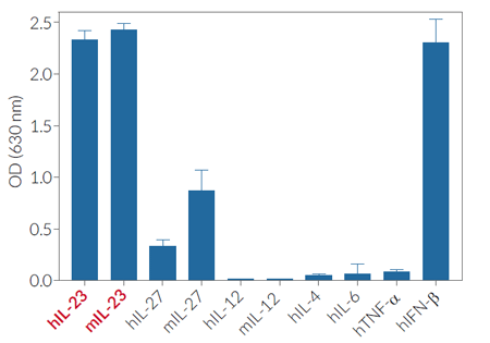 Evaluation of specificity in HEK-Blue™ IL-23 Cells