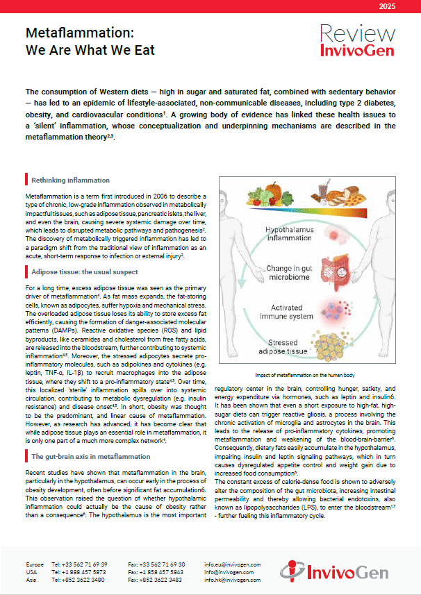 Review InvivoGen - Metaflammation: We Are What We Eat