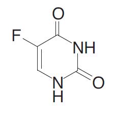 Chemical structure of 5-FU