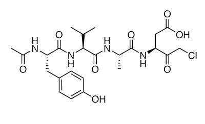 Chemical structure of Ac-YVAD-cmk