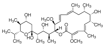 Chemical structure Bafilomycin A1