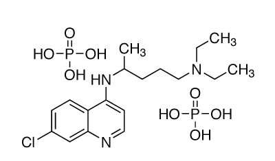 Chemical structure of Chloroquine (diphosphate)