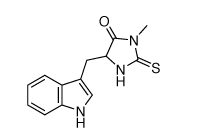 Chemical structure of Necrostatin-1