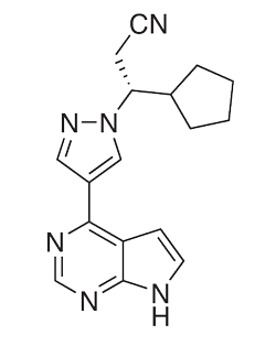 Chemical structure of Ruxolitinib