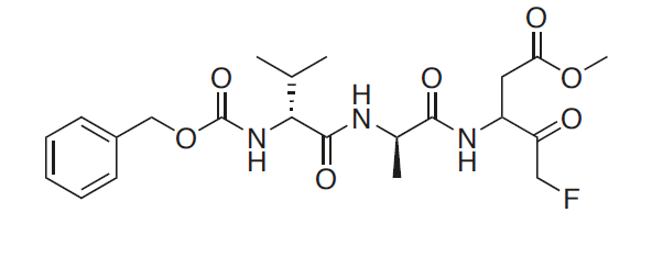 Chemical structure of Z-VAD-FMK