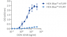 Murine and human TLR9 activation in HEK-Blue™-derived cells