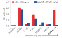 Specific AIM2 inflammasome signaling inhibition