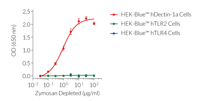 Zymosan Depleted dose-dependent activation of Dectin-1